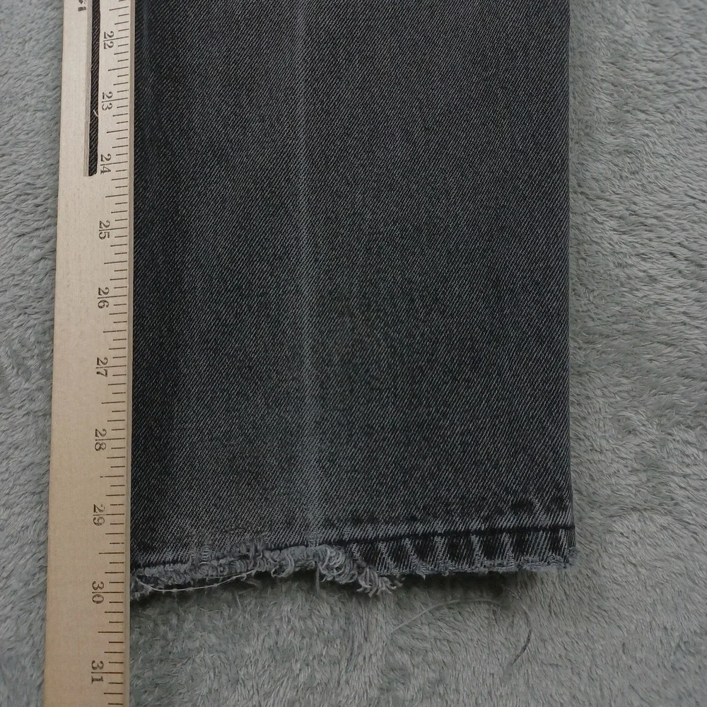 Levis 550 Jeans Mens 34x30 Black Denim Distressed Relaxed Fit Tapered Pockets